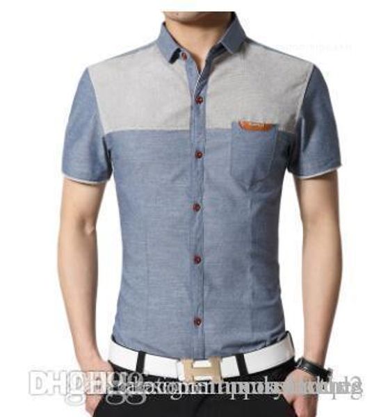 casual shirts fashion men male clothing short sleeved single breasted shirts summer denim blue, White;black
casual shirts fashion men male clothing short sleeved single breasted shirts summer denim blue, White;black