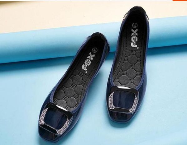 women's shoes in spring and autumn flat bottom square head water drill @623, Black
women's shoes in spring and autumn flat bottom square head water drill @623, Black