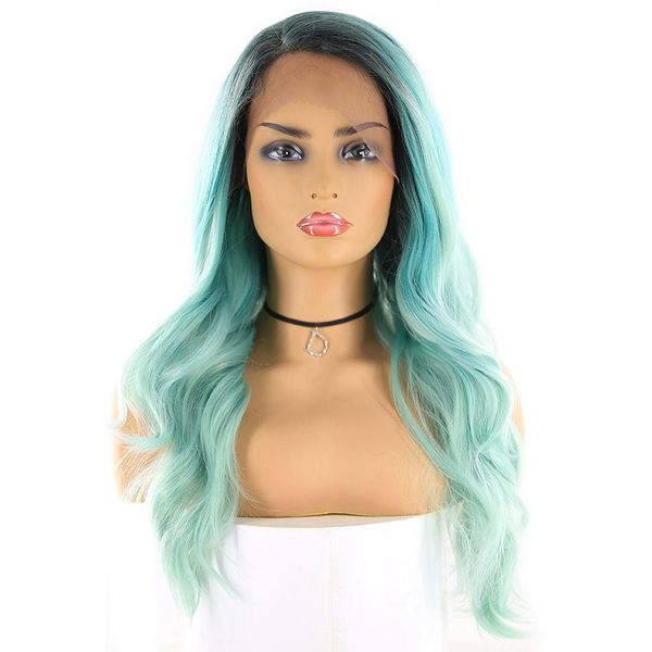 the est lace front synthetic hair wigs 24inch black women wig natural color ombre color long wavy lace frontal wig
the est lace front synthetic hair wigs 24inch black women wig natural color ombre color long wavy lace frontal wig