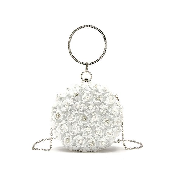 metal rng tote bag elegant female round bag 2019 new quality women's handbag diamond pearl flower chain shoulder messenger
metal rng tote bag elegant female round bag 2019 new quality women's handbag diamond pearl flower chain shoulder messenger