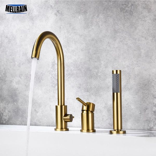3 holes deck mount bathtub faucet 100% brass pull out shower faucet bath tub & cold mixer water tap
3 holes deck mount bathtub faucet 100% brass pull out shower faucet bath tub & cold mixer water tap