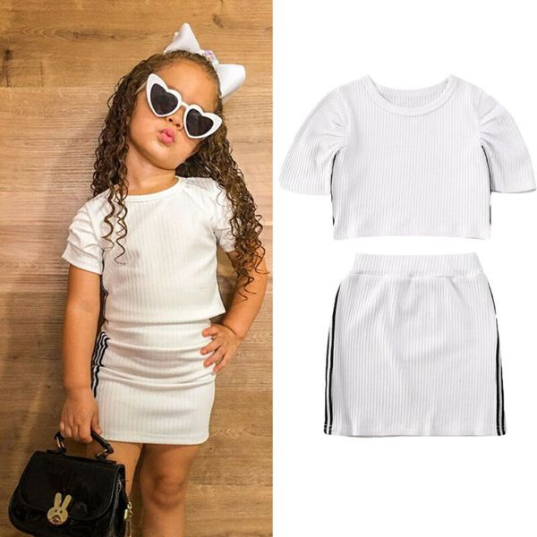 малыш дети baby girls одежда наборы летняя спортивная одежда с коротким рукавом футболка топ мини-юбка теннисный наряд, White
малыш дети baby girls одежда наборы летняя спортивная одежда с коротким рукавом футболка топ мини-юбка теннисный наряд, White