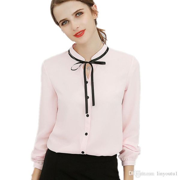 2020 new spring autumn office ladies blouse fashion long sleeve bow slim white shirt female cute work blouses
2020 new spring autumn office ladies blouse fashion long sleeve bow slim white shirt female cute work blouses