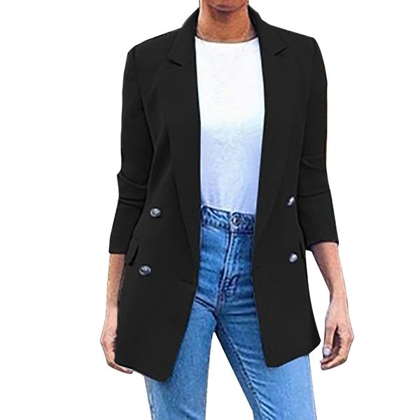 feitong womens ladies solid turn down collar jacket long sleeve coat parka outerwear, White;black
feitong womens ladies solid turn down collar jacket long sleeve coat parka outerwear, White;black