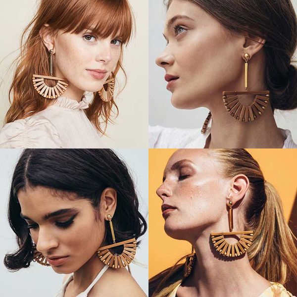 dvacaman summer ins fan wooden hoop earrings for women boho ethnic handmade woven rattan statement earrings wedding jewelry gift, Golden
dvacaman summer ins fan wooden hoop earrings for women boho ethnic handmade woven rattan statement earrings wedding jewelry gift, Golden