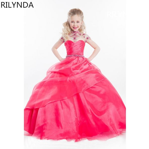 kids flower girl dresses children pageant evening gowns sequined lace mesh ball gowns wedding first communion dresses, Red;yellow
kids flower girl dresses children pageant evening gowns sequined lace mesh ball gowns wedding first communion dresses, Red;yellow