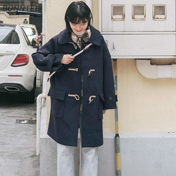 wool blends women velvet single breasted with pockets warm long high waist turn-down collar korean style students womens outwear, Black
wool blends women velvet single breasted with pockets warm long high waist turn-down collar korean style students womens outwear, Black