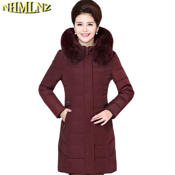 winter plus size down jacket women 2018 new fashion solid color hooded warm down jacket women long fur collar tn015, Black
winter plus size down jacket women 2018 new fashion solid color hooded warm down jacket women long fur collar tn015, Black