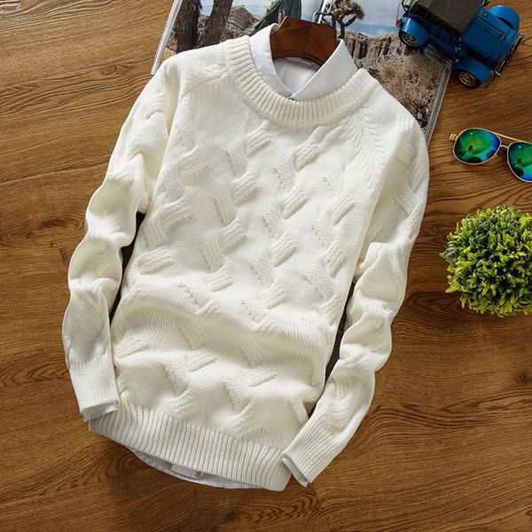 fashion trend of new men's sweaters in 2019 men's t-shirts with round necks and bottoms with thicker long sleeves, White;black
fashion trend of new men's sweaters in 2019 men's t-shirts with round necks and bottoms with thicker long sleeves, White;black