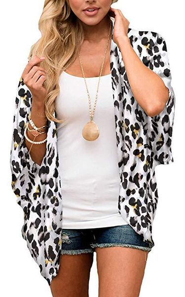 summer chiffon floral women kimono leopard chiffon beach cover half sleeve short kimono loose casual lady summer shirts, Black
summer chiffon floral women kimono leopard chiffon beach cover half sleeve short kimono loose casual lady summer shirts, Black
