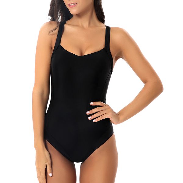 clearance sale womens v neck one piece swimsuit backless cross halter solid color fashion conservative bikini for pool party, White;black
clearance sale womens v neck one piece swimsuit backless cross halter solid color fashion conservative bikini for pool party, White;black