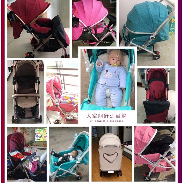 ultra light four-wheel baby cart folding bidirectional push handle can sit lie newborn baby carriage portable stroller pram 0~3y
ultra light four-wheel baby cart folding bidirectional push handle can sit lie newborn baby carriage portable stroller pram 0~3y