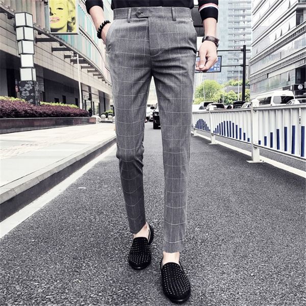 male slim fit plaid casual suit pants men clothes trousers male autumn brand new business formal wear pant dress pants, White;black
male slim fit plaid casual suit pants men clothes trousers male autumn brand new business formal wear pant dress pants, White;black