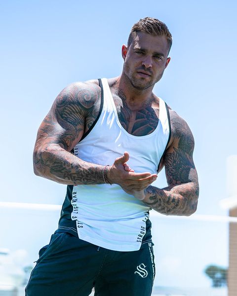 men' fitness sports vests casual fashion running training cotton quick-drying smanicato uomo canotta body engineers, White;black
men' fitness sports vests casual fashion running training cotton quick-drying smanicato uomo canotta body engineers, White;black