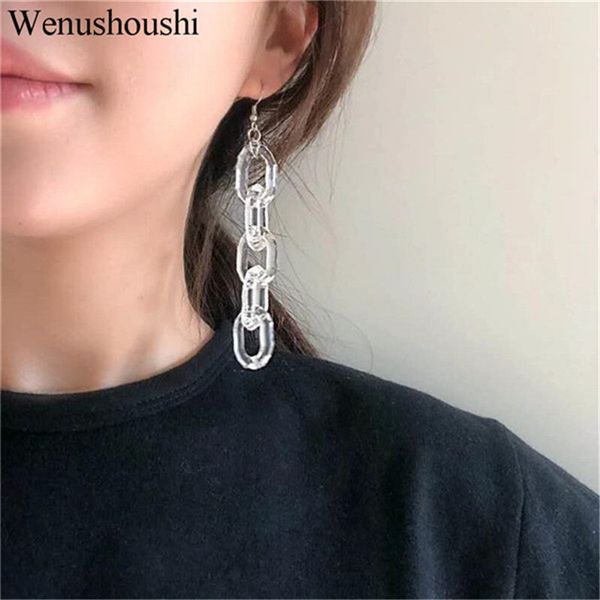 3/4/5 link clear red pink acrylic links dangle earrings rock big earring statement long earrings for women girl gift party di078, Silver
3/4/5 link clear red pink acrylic links dangle earrings rock big earring statement long earrings for women girl gift party di078, Silver