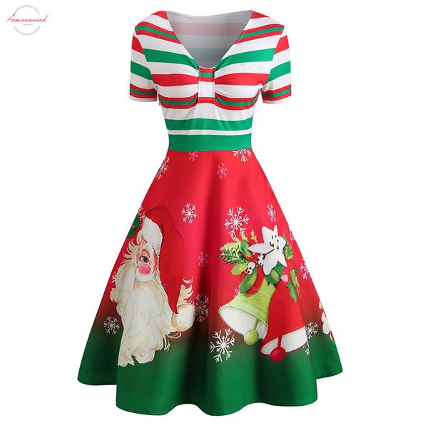 christmas dress winter fashion womens christmas santa polyester claus stripe print v neck vintage swing dresses vestidos de festa guahao, Black;gray
christmas dress winter fashion womens christmas santa polyester claus stripe print v neck vintage swing dresses vestidos de festa guahao, Black;gray