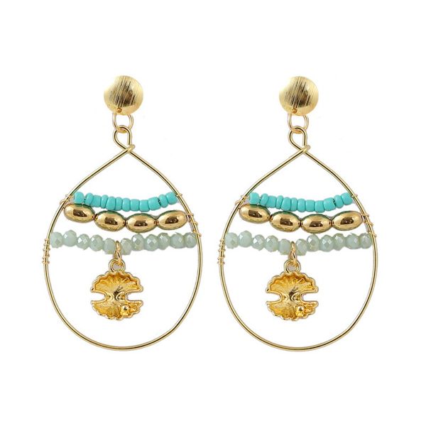 conch earrings geometry hand-woven m pearl earrings women in europe and the green resin pendant jewelry, Silver
conch earrings geometry hand-woven m pearl earrings women in europe and the green resin pendant jewelry, Silver