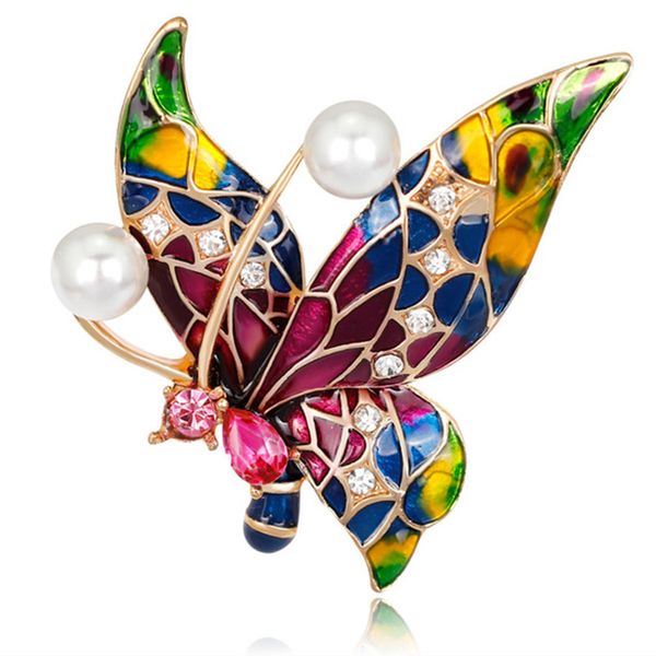 exquisite fashion inlay rhinestones painted insects butterfly corsage classic retro enamel hat suit robe brooch, Gray
exquisite fashion inlay rhinestones painted insects butterfly corsage classic retro enamel hat suit robe brooch, Gray