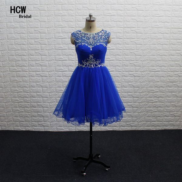 royal blue short prom gowns 2019 colorful rhinestone illusion back a line knee length party gown arabic prom dresses cheap, White;black
royal blue short prom gowns 2019 colorful rhinestone illusion back a line knee length party gown arabic prom dresses cheap, White;black