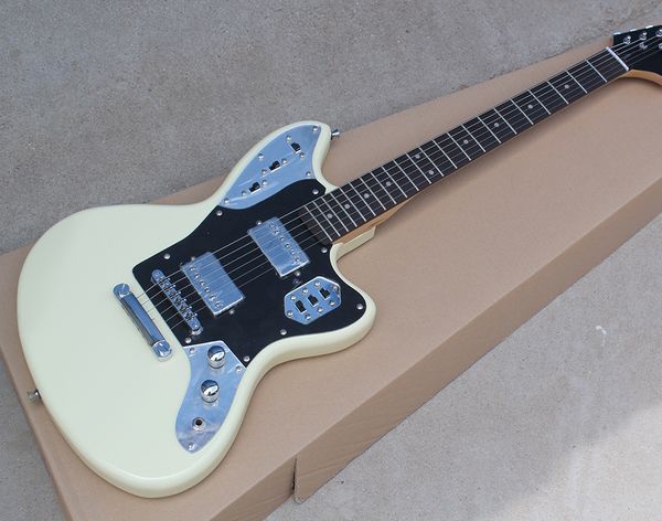 wholesale cream electric guitar with hh pickups,dots frets inlay,black pickguard,chrome hardware 0418
wholesale cream electric guitar with hh pickups,dots frets inlay,black pickguard,chrome hardware 0418