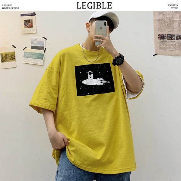 legible summer cotton o neck loose tshirt men 2020 casual fashion japanese t-shirt men cartoon aerospace print korean t shirt, White;black
legible summer cotton o neck loose tshirt men 2020 casual fashion japanese t-shirt men cartoon aerospace print korean t shirt, White;black