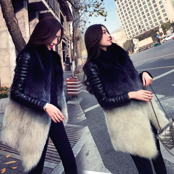 fur jacket women's medium and long fashion spring and winter clothes 2019 new korean version of loose fashion fur vest jacke, Black
fur jacket women's medium and long fashion spring and winter clothes 2019 new korean version of loose fashion fur vest jacke, Black
