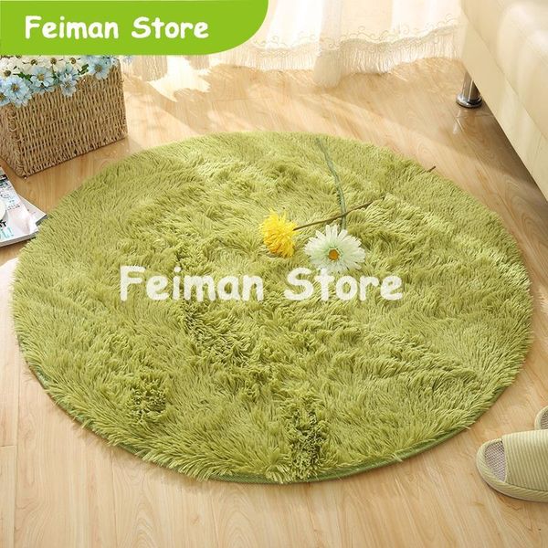 fluffy round rug carpets for living room faux fur carpet kids room long plush rugs for bedroom shaggy area rug white