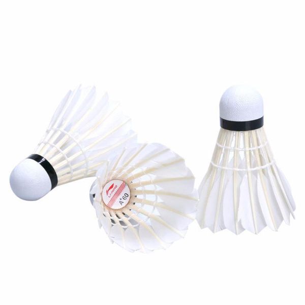 15pcs Durable Feather Badminton Balls A+60e Badminton Balls With Tube Training Ball Outdoor Racquet Sport Shuttlecocks