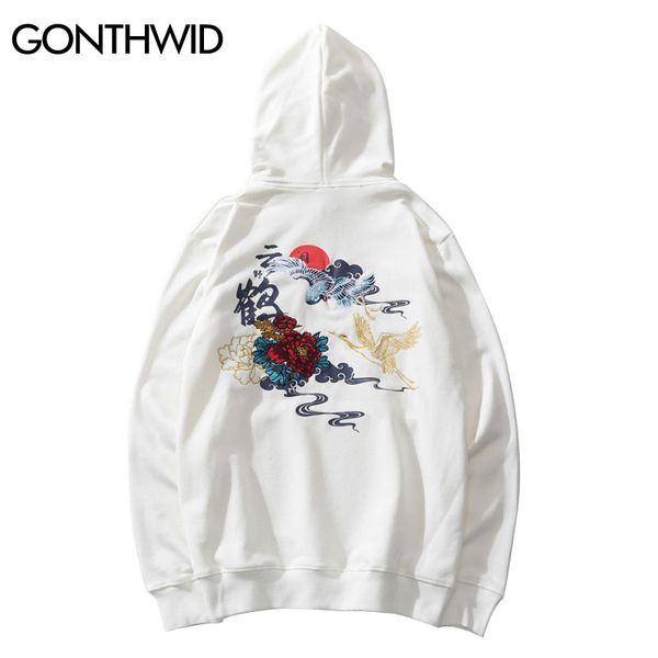 gonthwid japanese style embroideried flowers cranes pullover hooded sweatshirts hoodies harajuku casual hip hop streetwear fashion, Black
gonthwid japanese style embroideried flowers cranes pullover hooded sweatshirts hoodies harajuku casual hip hop streetwear fashion, Black
