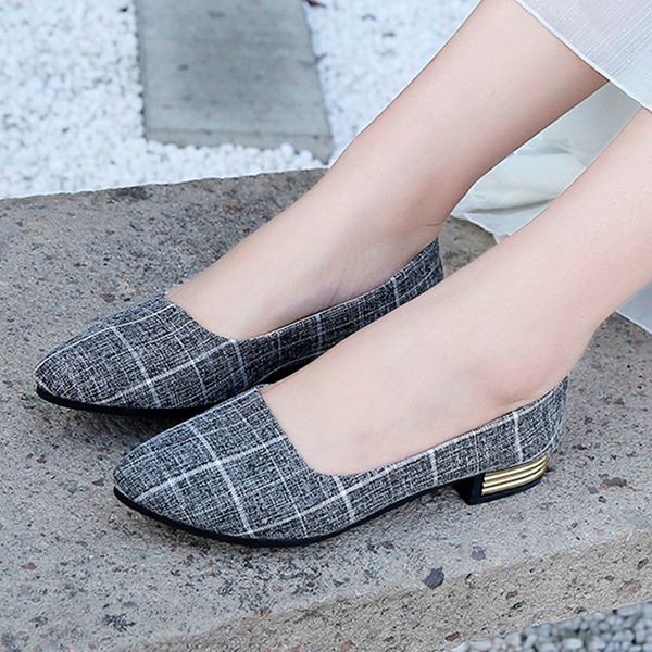 shoes woman ladies flats shoes ballet gingham pointed toe loafers casual singles canvas female zapatos de mujer @py, Black
shoes woman ladies flats shoes ballet gingham pointed toe loafers casual singles canvas female zapatos de mujer @py, Black