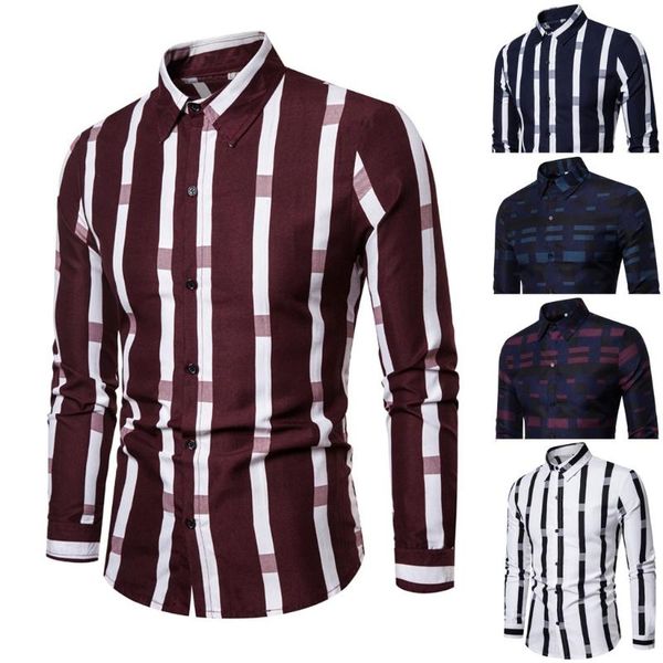 men shirt splicing striped business shirts leisure retro long-sleeved shirt turn-down collar blouse plus size camisas hombre, White;black
men shirt splicing striped business shirts leisure retro long-sleeved shirt turn-down collar blouse plus size camisas hombre, White;black
