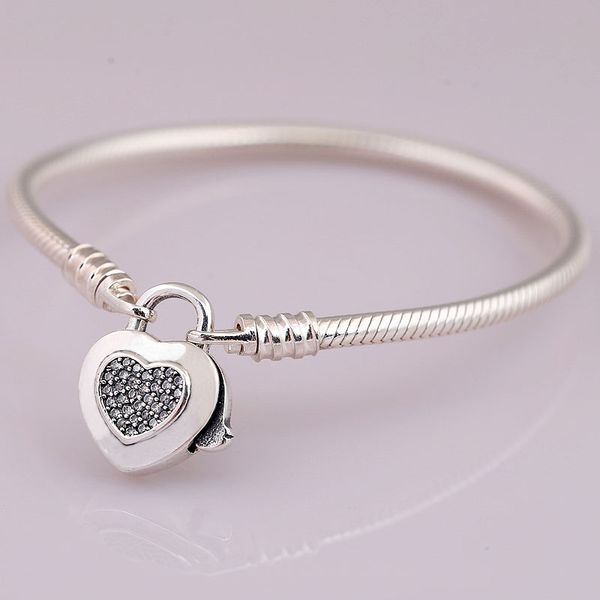 original moments pave love heart padlock clasp snake bracelet bangle fit 925 sterling silver bead charm diy europe jewelry, Black
original moments pave love heart padlock clasp snake bracelet bangle fit 925 sterling silver bead charm diy europe jewelry, Black