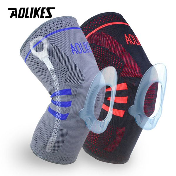aolikes 1pcs fitness running knee support protect gym sport braces kneepad elastic nylon silicon padded compression knee pad, Black;gray
aolikes 1pcs fitness running knee support protect gym sport braces kneepad elastic nylon silicon padded compression knee pad, Black;gray