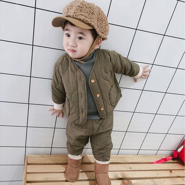 2pcs boys girls clothes solid baby costume suits long sleeve infant clothing set for girl boy winter warm clothes set outfits, White
2pcs boys girls clothes solid baby costume suits long sleeve infant clothing set for girl boy winter warm clothes set outfits, White