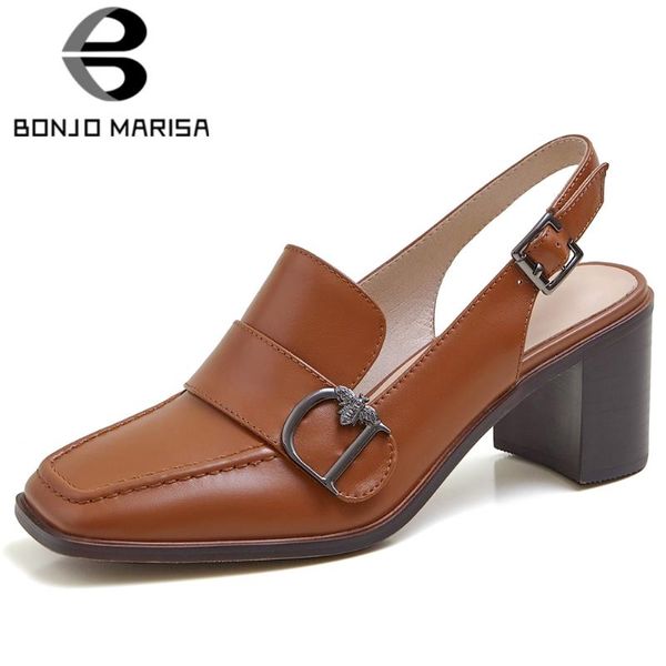 bonjomarisa genuine leather fashion ladies sandals sewing retro buckle strap high heels sandals women solid casual shoes woman, Black
bonjomarisa genuine leather fashion ladies sandals sewing retro buckle strap high heels sandals women solid casual shoes woman, Black
