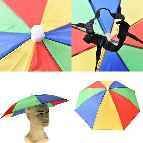 1pc adjustable headband multicolor outdoor sport foldable umbrella hat cap rain, Blue;gray
1pc adjustable headband multicolor outdoor sport foldable umbrella hat cap rain, Blue;gray