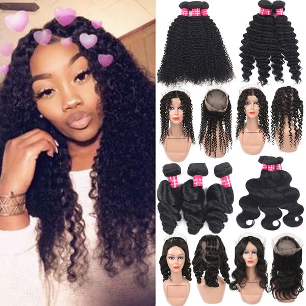 pre plucked brazilian deep wave human hair weaves with closure 360 lace frontal closure with bundles curly virgin hair with 360 lace frontal, Black
pre plucked brazilian deep wave human hair weaves with closure 360 lace frontal closure with bundles curly virgin hair with 360 lace frontal, Black