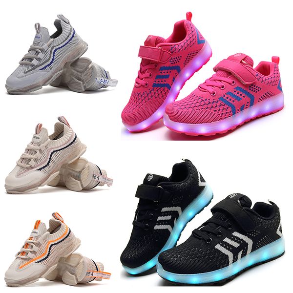 new arrival running shoes for boy and girl white pink black blue orange fashion boys girls led shoes sports sneakers 54, White;red
new arrival running shoes for boy and girl white pink black blue orange fashion boys girls led shoes sports sneakers 54, White;red
