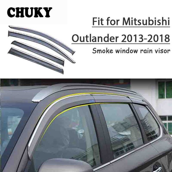 chuky 4pcs abs car styling window visors awnings shelters rain shield for mitsubishi outlander 2013-2016 2017 2018 accessories
chuky 4pcs abs car styling window visors awnings shelters rain shield for mitsubishi outlander 2013-2016 2017 2018 accessories