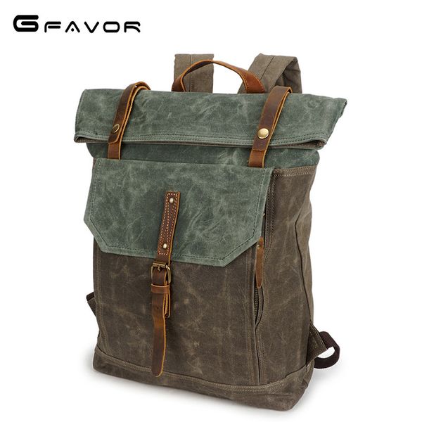 backpack men's canvas backpack crazy horse leather men's bag retro travel canvas bag waterproof
backpack men's canvas backpack crazy horse leather men's bag retro travel canvas bag waterproof