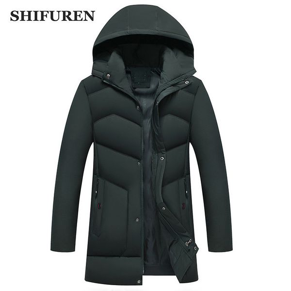 shifuren warm winter jackets men hooded thicken cotton padded parka coats long sleeve causal male outerwear father's gift parka, Black
shifuren warm winter jackets men hooded thicken cotton padded parka coats long sleeve causal male outerwear father's gift parka, Black
