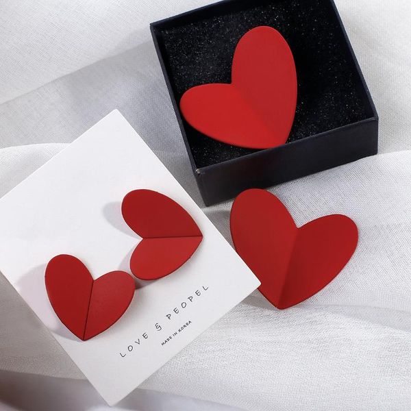 lifefontier korean enamel red heart drop earrings folded peach heart love dangle earrings for women girls gift jewelry, Silver
lifefontier korean enamel red heart drop earrings folded peach heart love dangle earrings for women girls gift jewelry, Silver