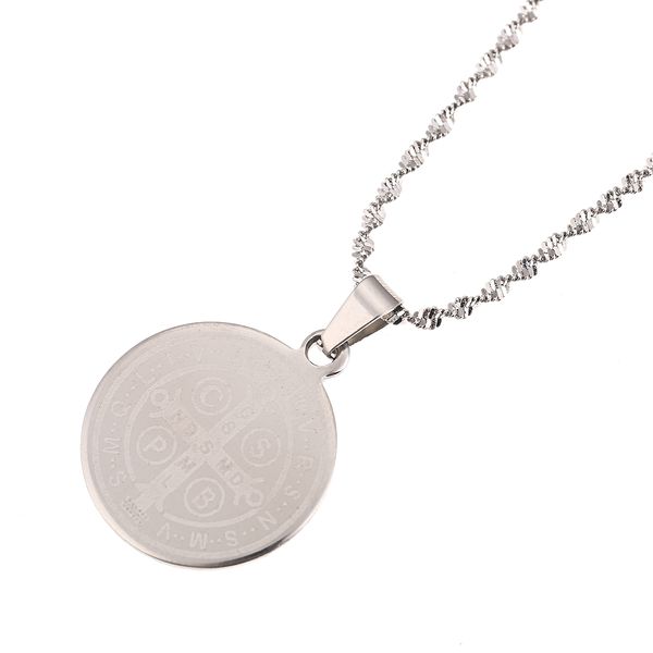 saint benedict medal pendant necklace catholic church jewelry gift for women girls catholic necklaces, Silver
saint benedict medal pendant necklace catholic church jewelry gift for women girls catholic necklaces, Silver