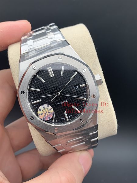 4 color jf upgrade v5 edition 41mm black textured dial miyota 9015 cal.3120 movement full steel mens watches 15400 dive royal wristwatches, Slivery;brown
4 color jf upgrade v5 edition 41mm black textured dial miyota 9015 cal.3120 movement full steel mens watches 15400 dive royal wristwatches, Slivery;brown