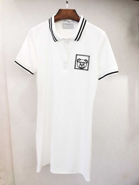 designer womens summer dresses with bear printed 2020 new luxury women polo dresses 2 colors brand brief t shirt dress size s-l yf20491, Black;pink
designer womens summer dresses with bear printed 2020 new luxury women polo dresses 2 colors brand brief t shirt dress size s-l yf20491, Black;pink
