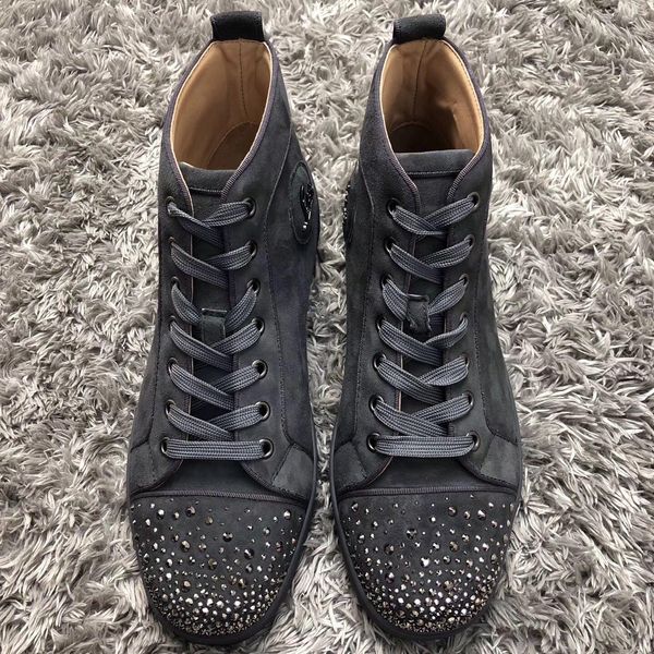 dark-grey suede leather sneakers red bottom strass toe rhinestone sneaker luxury red soles new years gift party wedding outd, Black
dark-grey suede leather sneakers red bottom strass toe rhinestone sneaker luxury red soles new years gift party wedding outd, Black