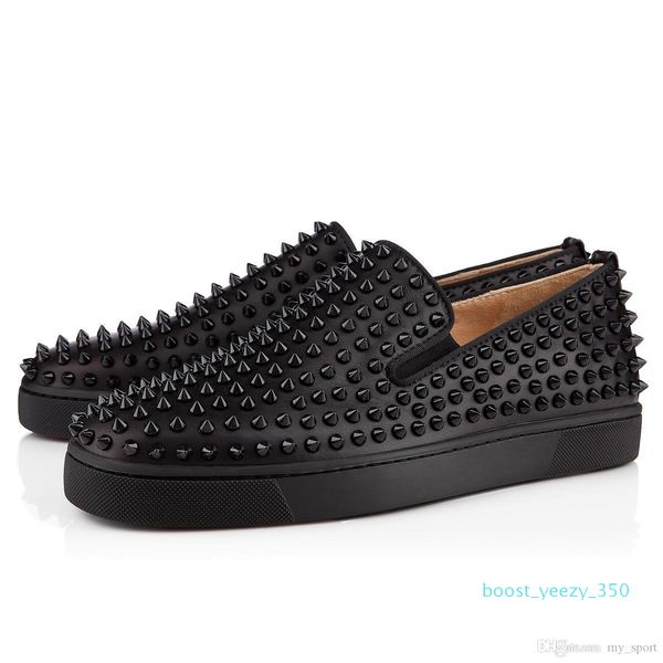 new sale designer shoes studded spikes flats shoes red bottoms shoes luxury mens womens party genuine leather sneakers size 36-46 b35, Black
new sale designer shoes studded spikes flats shoes red bottoms shoes luxury mens womens party genuine leather sneakers size 36-46 b35, Black