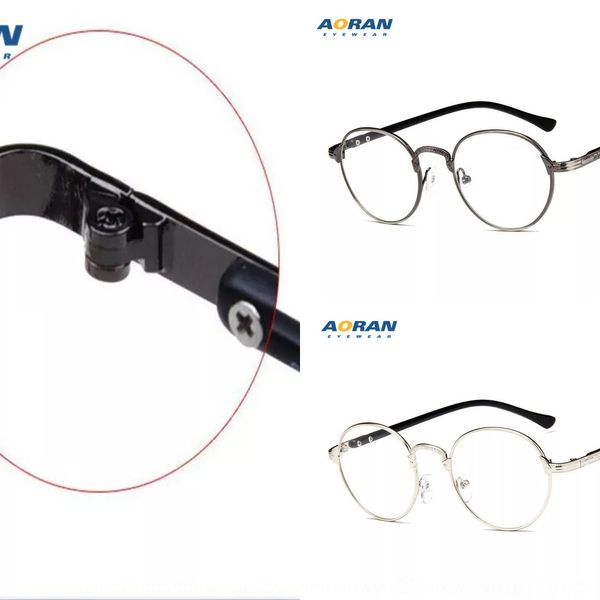round myopia frame classic metal frame students can match myopia glasses fashionable plain glasses, Silver
round myopia frame classic metal frame students can match myopia glasses fashionable plain glasses, Silver