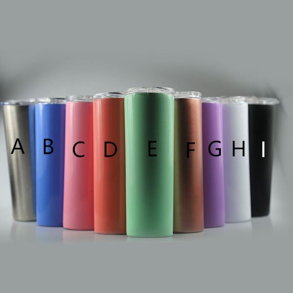 20oz skinny stainless steel tumbler straight cup double wall water bottle insulated coffee mug flask thermos with straws ing
20oz skinny stainless steel tumbler straight cup double wall water bottle insulated coffee mug flask thermos with straws ing