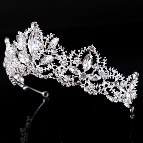 women fashion crystal silver bridal diadem glass crown and tiaras coronal wedding headpiece hair jewelry accessories bh, Golden;white
women fashion crystal silver bridal diadem glass crown and tiaras coronal wedding headpiece hair jewelry accessories bh, Golden;white